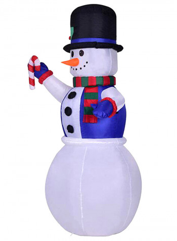 Decorative Inflatable Snowman Multicolour
