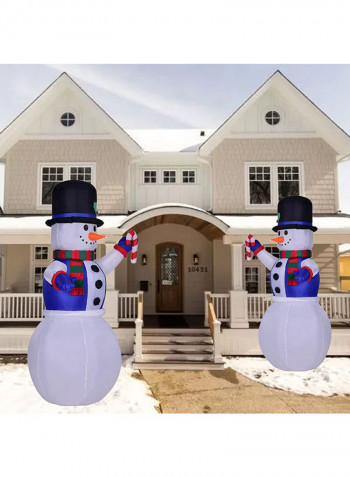 Decorative Inflatable Snowman Multicolour