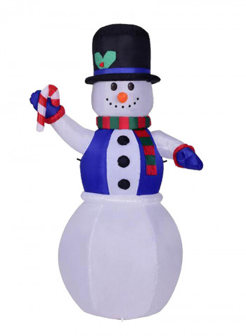 Decorative Inflatable Snowman Multicolour