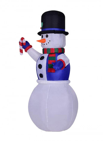 Decorative Inflatable Snowman Multicolour