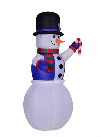 Decorative Inflatable Snowman Multicolour