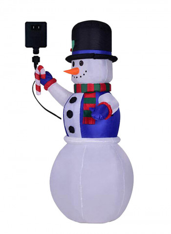 Decorative Inflatable Snowman Multicolour