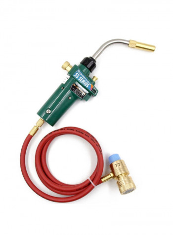 Hand Propane Torch Braze Welding Torch With Hose Green/Red 40centimeter