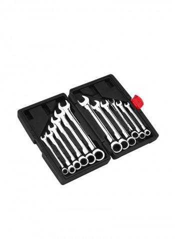 12-Piece Combination Spanner Set Silver
