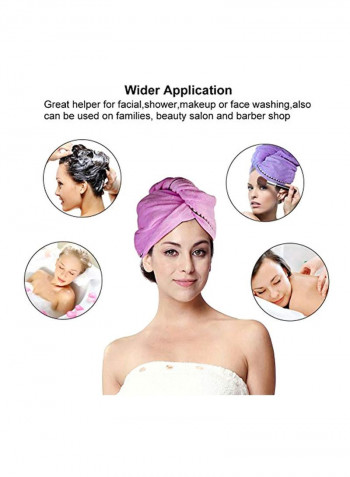 مجموعة توربان للف الشعر مكونة من 3 قطع Blue/Purple/Rose Pink