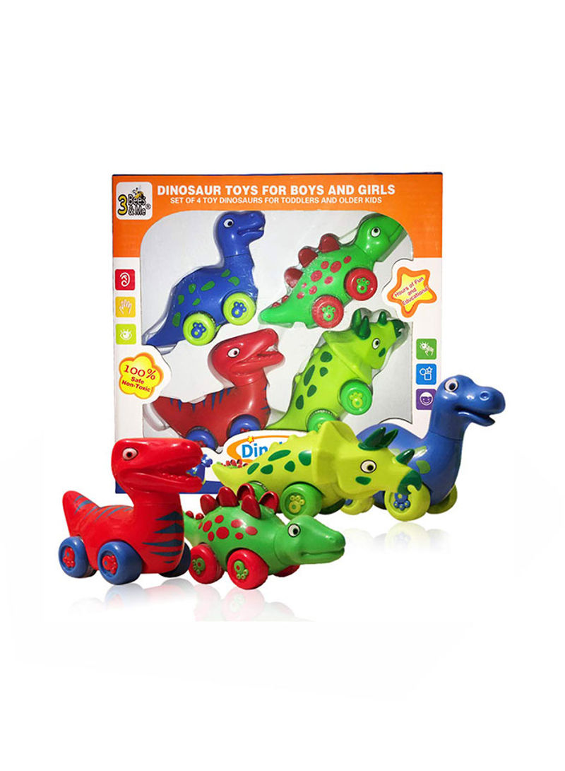 4-Piece Dinosaur Toy Set