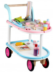Wooden Medical Cart Play Set