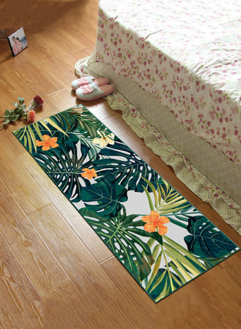 Leaves Printed Floor Mat Multicolour 160 x 230centimeter