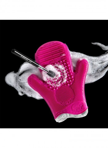Beauty 2X Spa Brush Cleaning Glove وردي