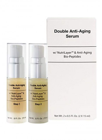 Pack Of 2 Double Anti-Aging Serum 15ml