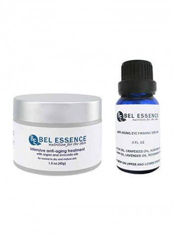 Pack Of 2 Intensive Anti-Aging Treatment Anti Wrinkle Cream And Eye Serum