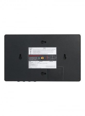 Wall Mounted Air Inspection Detector With Dust Monitor Black 23cm