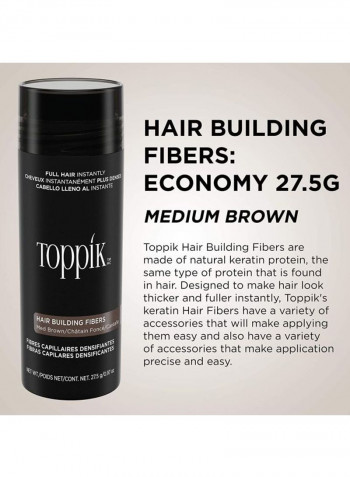 Hair Building Natural Fibers Medium Brown 27.5g