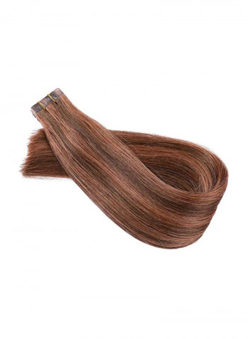 Double Sided Tape-In Remy Hair Extensions Brown