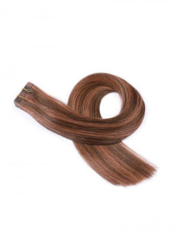 Double Sided Tape-In Remy Hair Extensions Brown