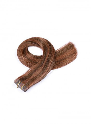 Double Sided Tape-In Remy Hair Extensions Brown