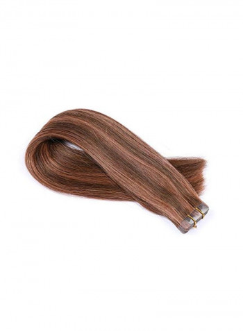 Double Sided Tape-In Remy Hair Extensions Brown