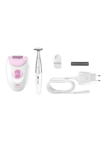 Epil3 Legs And Body Trimmer White/Pink/Silver
