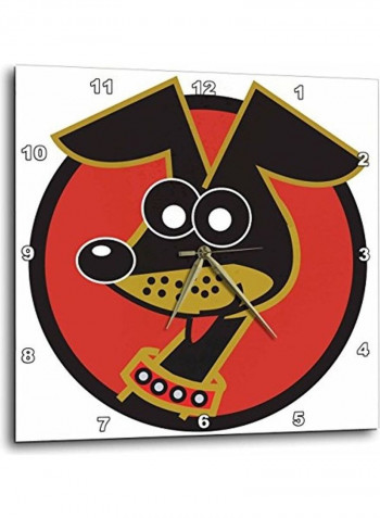 Decorative Printed Wall Clock Multicolour 13x13inch