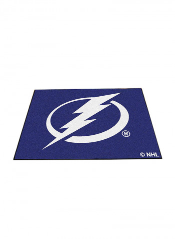 NHL Tampa Bay Lightening Mat Blue/White 34 x 3.4 x 1inch