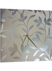 On Silver Wall Clock Silver 13x13inch