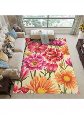 3D Floral Printed Modern Anti-Skidding Rug Multicolour 120x160cm