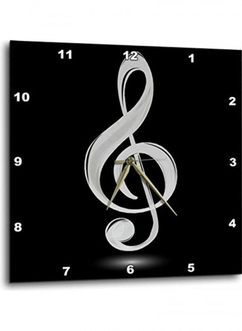 Wall Clock Black/White 13x13x0inch
