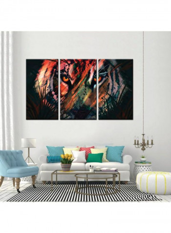 3-Piece Abstract Theme Canvas Frame Painting Set Multicolour 120 x 60centimeter