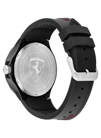 Men's Pista Water Resistance Silicone Analog Watch 830780
