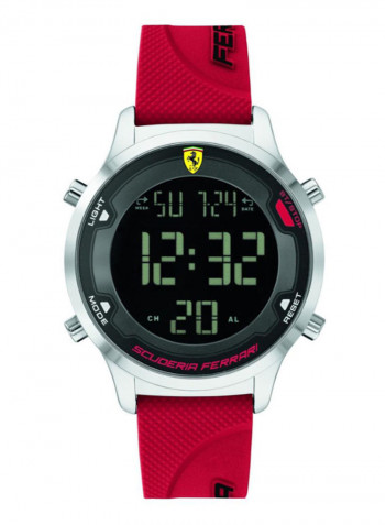 Men's Digi Track Water Resistance Silicone Digital Watch 830757