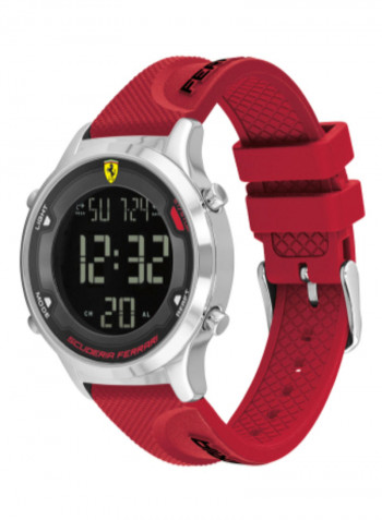 Men's Digi Track Water Resistance Silicone Digital Watch 830757