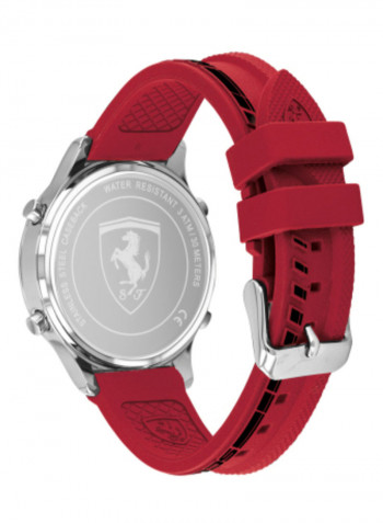 Men's Digi Track Water Resistance Silicone Digital Watch 830757