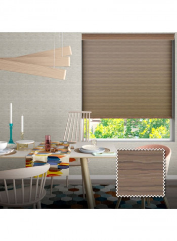 Single Mist Solar Non-Blackout Roller Blind Brown 120x240cm