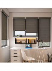 Single Mist Solar Non-Blackout Window Blind Grey 120x240cm