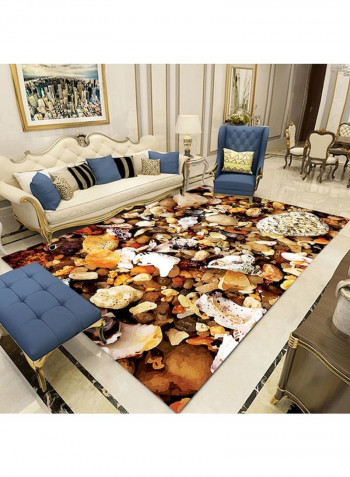 3D Abstract Print Home Floor Mat Multicolour 120 x 160cm