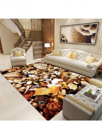 3D Abstract Print Home Floor Mat Multicolour 120 x 160cm