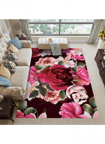 3D Floral Pattern Floor Rug Multicolour 120x160cm