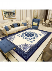 Simple Modern Flower Printed Carpet Multicolour 120x160cm