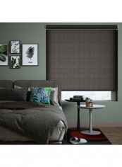 Single Mist Solar Roller Non-Blackout Window Shade Grey 120x240cm