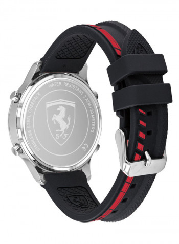 Men's Digi Track Water Resistance Silicone Digital Watch 830756