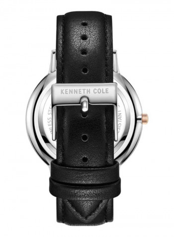 Men's Classic Water Resistance Leather Analog Watch KC51111001