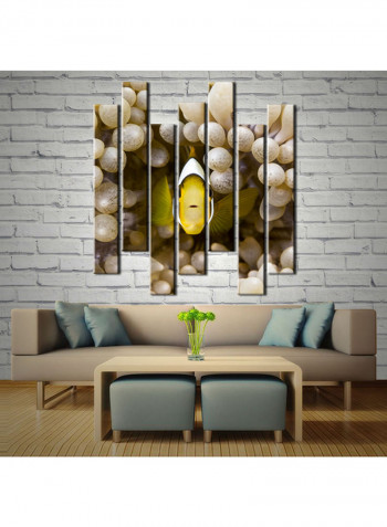 7-Piece Sea Theme Canvas Painting With Frame Multicolour 75X70centimeter