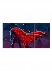 3-Piece Character Theme Canvas Painting With Frame Multicolour 120X60centimeter