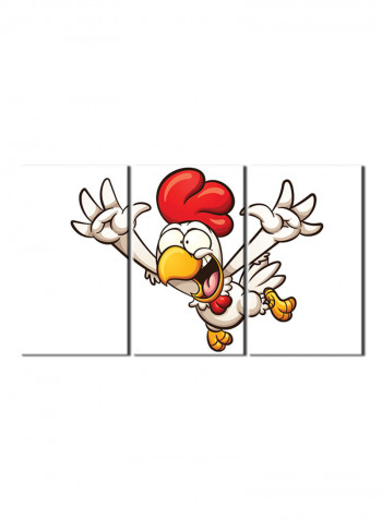 3-Piece Character Theme Canvas Painting With Frame Multicolour 120X60centimeter