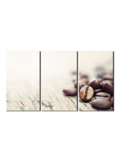3-Piece Coffee Theme Canvas Painting With Frame Multicolour 120X60centimeter