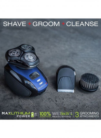 Shaver And Trimmer Grooming Kit Black/Blue/Silver