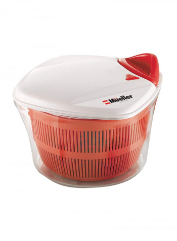 Vegetable Salad Spinner Red/White 5L
