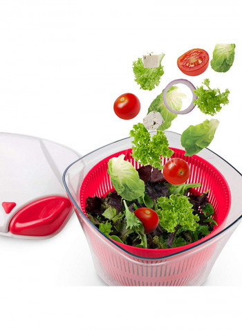 Vegetable Salad Spinner Red/White 5L