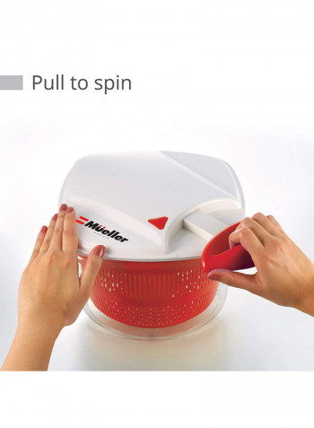 Vegetable Salad Spinner Red/White 5L