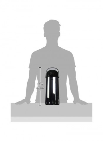 Air Pot Beverage Dispenser Silver/Black